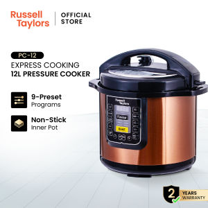 Russell Taylors 12L Electric Pressure Cooker PC-12 Non Stick Pot - Multi Cooker Rice Cooker