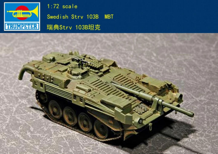 Trumer 07248 1/72 Sweden Strv 103B MBT Main Battle Tank Model Kit ...