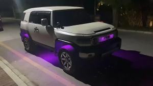Kaly 9LED Car LED Rock Light RGB Exterior Atmosphere Light Car Bottom Lamp For Jeep Offroad Truck ATV UTV Underbody Boat Side Light Q9Z6P