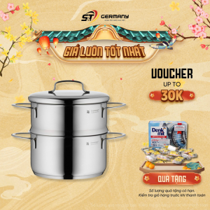 Nồi Hấp Tròn Mini WMF 16cm Nội Địa Đức Xửng Hấp Thiết Kế Cứng Cáp Thanh Lịch Thép Không Gỉ Bền Bỉ Nồi Hấp Nhà Bếp Tiện Lợi Gia Đình GermanySnT 260030