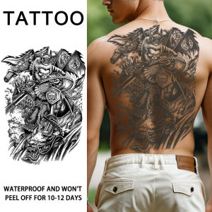 Goku Full Back Tạm Thời Hình Xăm Miếng Dán Chống Thấm Nước Lâu Dài Lưng Giả Hình Xăm Nam Không Phản Quang Mô Phỏng Hình Xăm