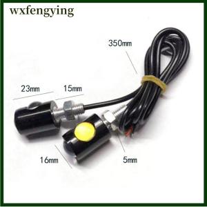 wxfengying Sáng Tạo Xe Máy Đèn Tín Hiệu Giấy Phép Tấm Ánh Sáng LED Bóng Đèn Hình Dạng Mắt Lần Lượt Chỉ Số Siêu Sáng Dễ Dàng Cài Đặt
