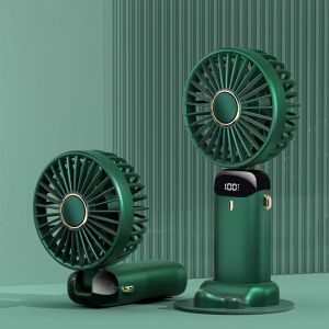 Mini Fan Portable with Battery Indicator 5-speed Neck-Hanging and Desktop Stand Multiple Colors