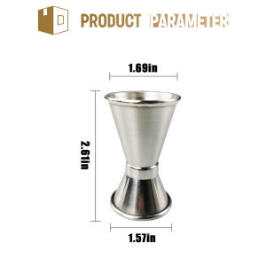 Ounce Cup 1oz 2oz Japanese Jigger Drink Measure Cup Stainless Steel Cocktail Jigger For Party