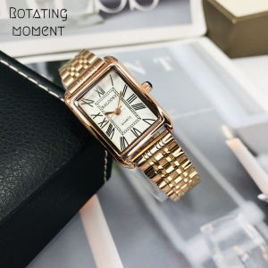 Đồng Hồ Xoay Hình Chữ Nhật Qi Chất Lượng Cao Sang Trọng Dành Cho Nữ Đồng Hồ Chống Nước Cao Cấp Tinh Xảo Đơn Giản Công Sở Thường Ngày