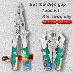 Kìm Điện Đa Chức Năng Tool-hive Mới: Kiểm Tra Điện Áp Cắt/Cuốn/Tuốt Dây Bền Chắc Dùng Dễ