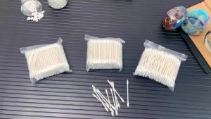 Tăm bông đầu nhọn 800 chiếc đầu tăm chính xác kép với que giấy dùng cho trang điểm chăm sóc cá nhân thủ công.