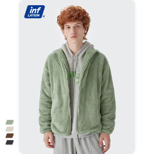 INFLATION brand boys girls campus students European and American style autumn 2023 autumn new street fashion street retro color double-sided stand-up collar thick men jacket