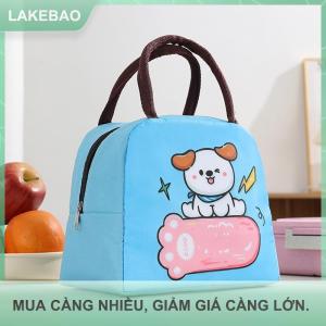 【LAKEBAO】 Phim Hoạt Hình Di Động Cách Nhiệt Túi Nhôm Phim Không Thấm Nước Hộp Ăn Trưa Lưu Trữ Túi Sinh Viên Xách Tay Dã Ngoại Hộp Cách Nhiệt Túi