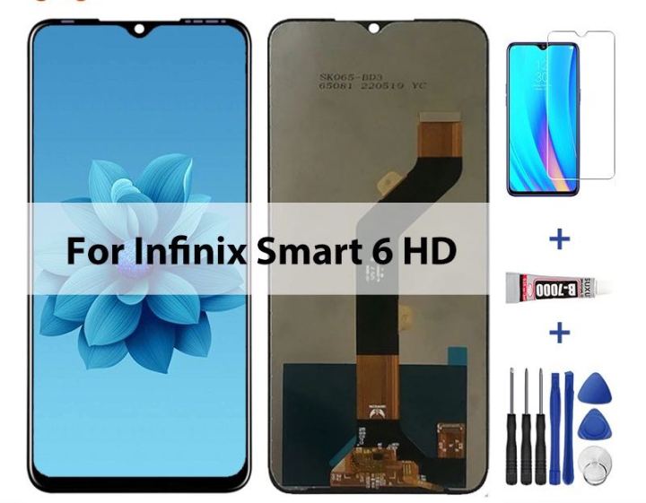 100% Tested LCD For Infinix Smart 6 Plus X6823 LCD Display Touch Screen