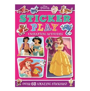 Disney Princess Sticker Play Book With 60 Stickers & Activities For Learning For Children Ages 3-7