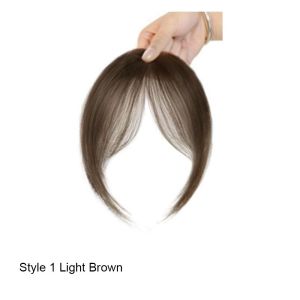 NO4 PANDA Invisible Part Fake Bangs Fringe Clourse Natural Synthetic Topper Hairpiece Hair Accessories French Bangs Clip-In Bang Extension Women