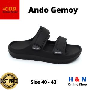 H&N Online Shop - Sandal Slide ANDO GEMOY - Sendal Lembut Ringan dan Nyaman - SIZE 38-43.