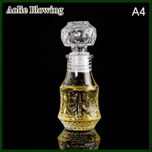 Aolie 1 Pcs Small Empty Spirit Whisky Wine Bottle 50ml Mini Alcohol Liquor Bottles With Screw Cap Whiskey Decanter