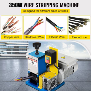 Automatic Electric Wire Stripping Machine 0.05"-0.98" Cable Wire Stripping Machine Portable Wire Stripper Machine for Scrap Copper Recycling(Blue)