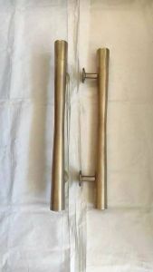 Handle Pintu Rumah Kuningan Motif Polos Antik 60 cm 4 pcs