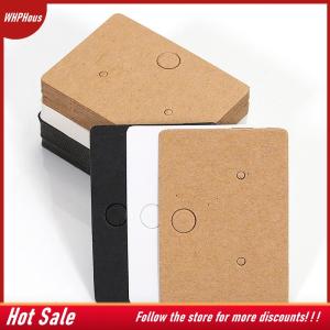 【COD】🔥🔥🔥 50pcs Round Cardboard Earring Display Cards Blank Kraft Paper Jewelry Hanging Tags For Earring Ear Studs Selling Packaging