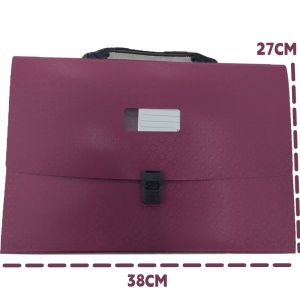 Long Expanding File Folder Organ Bag Long Envelope Storage Filing Organizer Expandable Multilayer Document 13 Pockets Long Size School & Office Supply 38X27CM