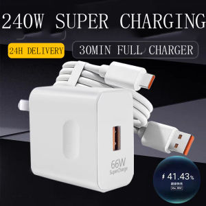 super Fast Flash Charging Original Fast Charger 120W 240W Type-C Charger 2IN1 Adapter Set For Android Charger Type C Cable USB Charger Set