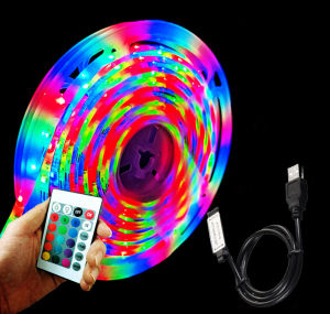 Dải Đèn LED USB 5V Đèn Dây SMD 2835 Linh Hoạt Cho TV PC Đèn Nền Đèn Không Khí Tiệc Tại Nhà