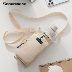 Portable Waterproof Handheld Crossbody Water Bottle Bag With Lanyard Portable Thermos Covers