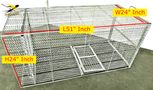 Metallogy Dog Big Lizard Monkey Trap Cage Metal /Animal Catcher/ Rumah Perangkap Besi Biawak Besar