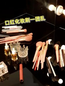 Makeup Brush Holder 360 Rotate Cosmetic Storage Box Organizer Dustproof Makeup Pen Holder Organiser