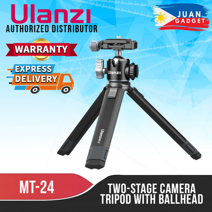[CLEARANCE] Ulanzi MT-24 Two-Stage Camera Vlog Aluminum Universal Tripod with Ballhead for Vlog Vlogging, TikTok, Photography, Live Streaming, Zoom Meetings  | JG Superstore