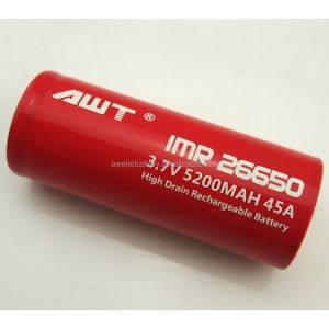 Baterai 26650 AWT 5200mAh Li-Ion Alkaline Isi Ulang Paket Baterai Lithium 60 Volt