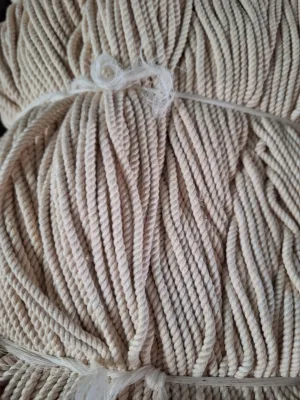 dây dù macrame cotton màu kem ngà sz 2mm 3mm 4mm 5mm 8mm 10mm 14mm
