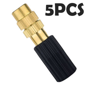 5PCS 6mm Adjustable Sprayer Brass Misting Nozzle Atomizing Sprinkler for Garden Irrigation Industry Cooling