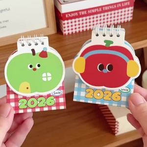 2026 OriginalCalendar   Apple Small Desk Calendar Pocket-sized Small Calendar Student Calendar New Year Calendar