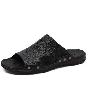 2023 Cross-Border plus Size Slippers Mens Loafers Summer New Large Size Casual Sandals Non-Slip Slip-on Shoes Men ㏇L0529