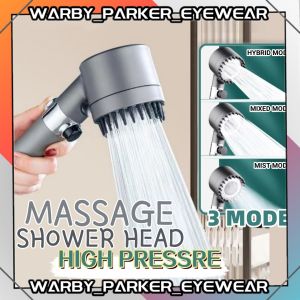 3 Mode Massagable High Pressure 4 IN 1 Shower Head With Filter Adjustable Removable Handheld Water Saving Shower Head