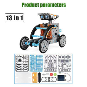 13 in 1 Solar Robot Educational Kit DIY Mainan Edukasi Anak Robot Solar Rakit Diy 13 In 1 Robotik Kado Hadiah