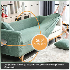 Elastic Sofa Covers For Living Room Geometric ArmChair Knitted Corn Grid Fabric Sofa Slipcovers Chair Protector Home Decor2026