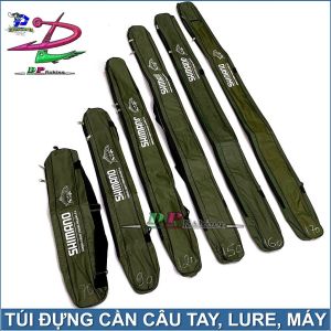 Túi Đơn Đựng Cần Câu Tay  Lure XANH RÊU Túi Shinano Có Chống Thấm Dây Đeo Quai Xách