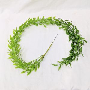 Wolf.id PBP55 Tanaman Hias Daun Lee Kwan Yew Plastik Ornamen Daun Rambat Monstera Artificial Ornamen Dekorasi Ruangan Rumah Murah Buatan [BISA COD]