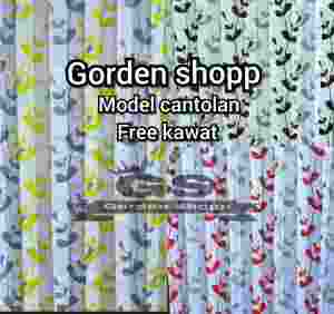 Gorden Plisket Minimalis Model Cantolan Kawat S Bahan Satin Montero