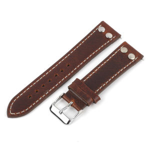 New in-stock leather watch strap Oil wax leather watch strap accessories for men and women Leather Strap 18/19/20/22mm