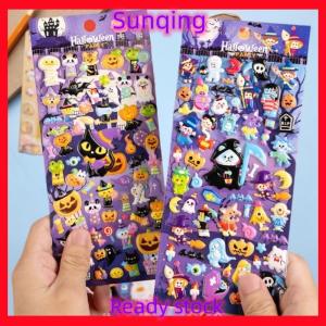 SQ Stationery [Flash Sale] 1Pcs Funny Pumpkin Witch Ghost Halloween 3D Puffy Stickers Scrapbooking Decoration Journal Sticker DIY Diary Stationery Sticker