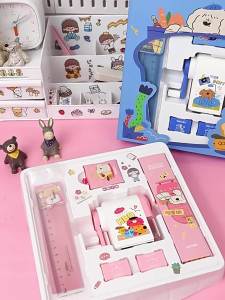 Stationery Set Gift Box Primary School Students Learning Supplies Gift Pack Boys and Girls Birthday Gifts Childrens Day