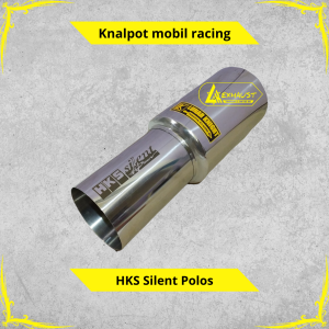 Knalpot racing mobil HKS silent full stainless
