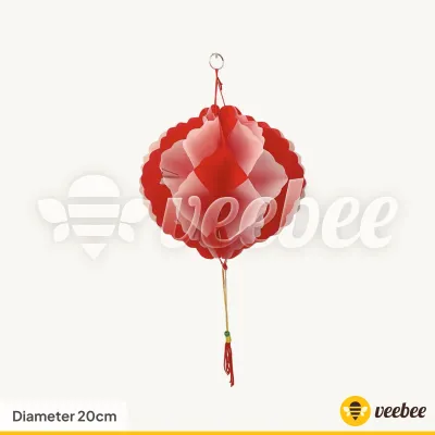 Lampion Merah Putih Honeycomb 20cm 25cm 30cm 35cm/ dekorasi merah putih 17agustusan/ dirgahayu RI