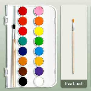 【𝗦𝗚 𝗦𝗧𝗢𝗖𝗞 】Deli Solid Pigments Watercolor Paint Water Colour Paint Set Art Supplies for Painting Drawing