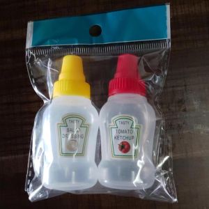 Tempat Botol Saus Sambal Mini Plastik Food Grade / Wadah Bumbu Saus Kecap Mini Serbaguna