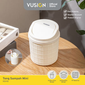 Vusign Trash Can / Tempat Sampah / Tong Sampah Mini Dengan Tutup Swing VS1110