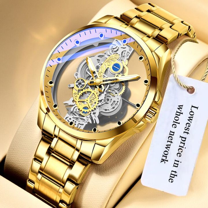 POSHI Top Luxury Men Watch Swiss Automatic Mechanical Watch Hollow