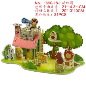 Mainan edukasi Puzzle 3D uk Kecil