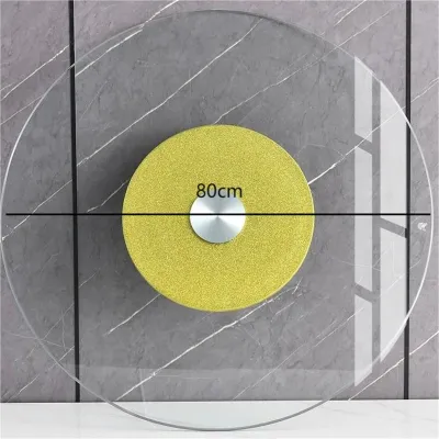 Tempered Glass Turntable For Dining Table Hotel Round Table Rotating Lazy Susan Center With Base